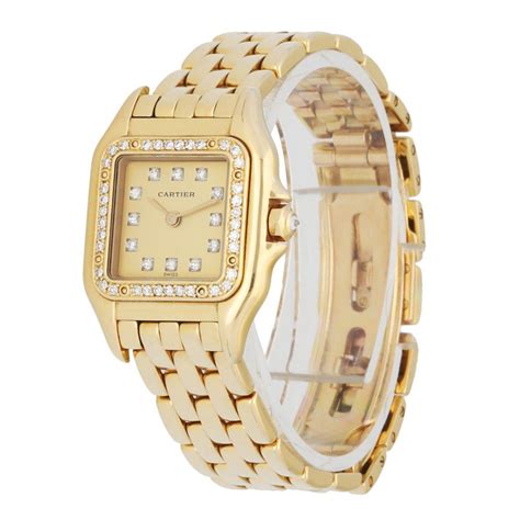 cartier 8057915|Cartier Panthere 8057915 Factory Diamond Bezel & Bracelet 18K .